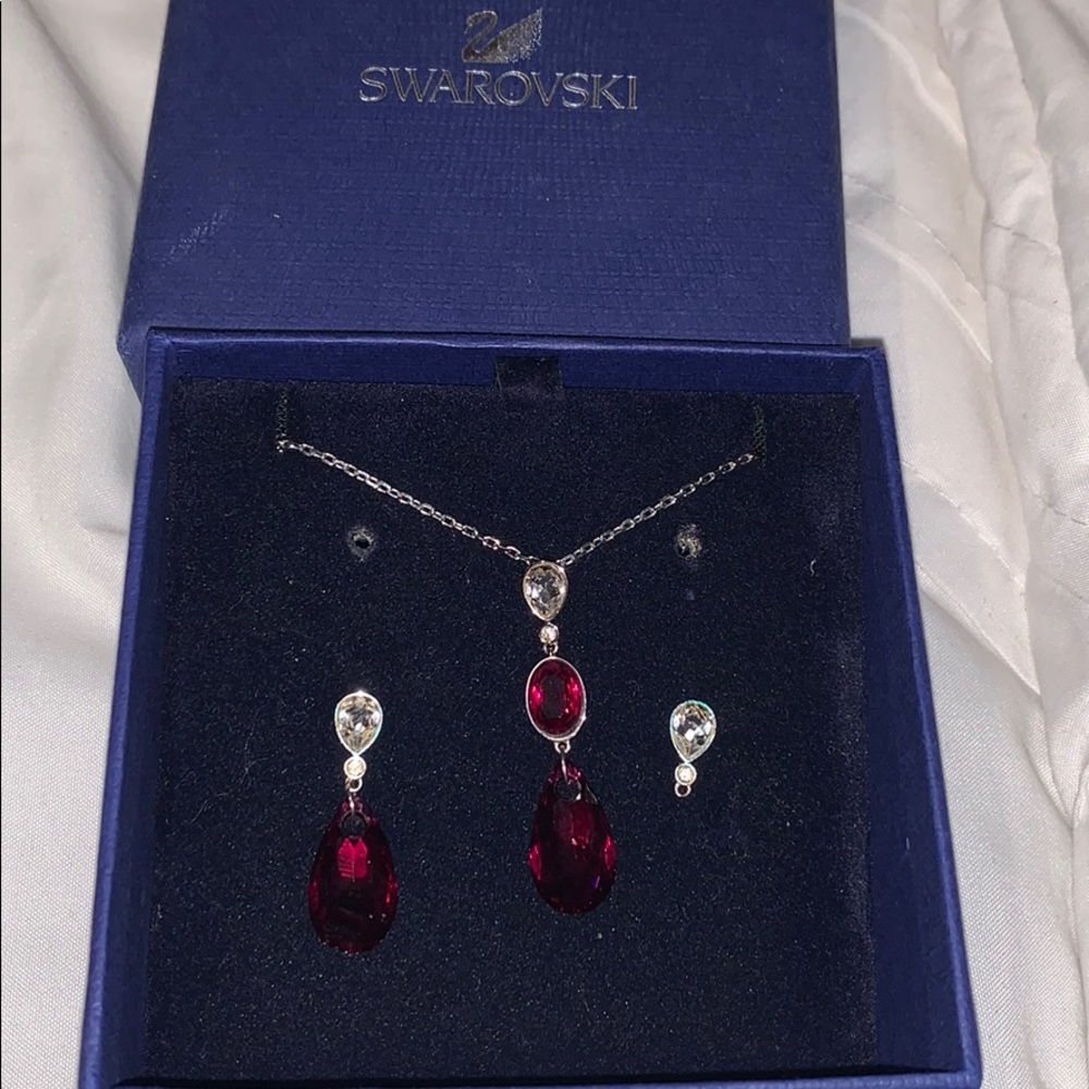 Swarovski Necklace and Earrings Set